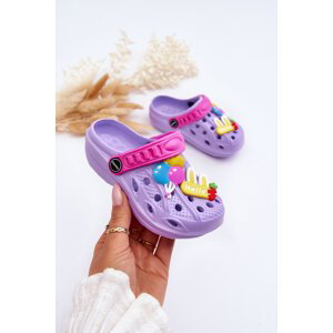 Kids Foam Lightweight Sandals Crocs Purple Sweets
