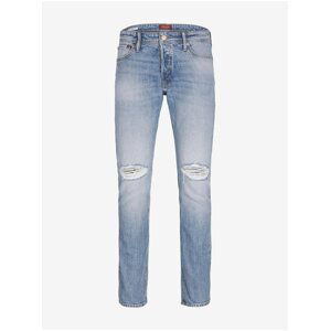 Light blue men straight fit jeans Jack & Jones Tim - Men