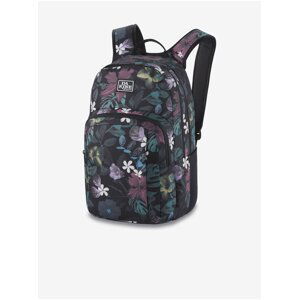 Dakine Campus M 25 l black flowered backpack for women - Womens