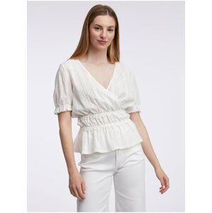 Orsay White Ladies Patterned Blouse - Women