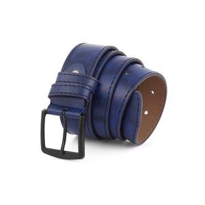Polo Air Men's Faux Leather Belt Navy Blue Color
