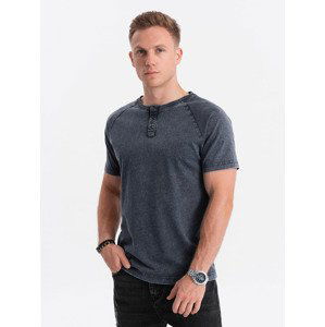 Ombre Men's T-shirt with henley neckline