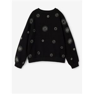 Black Girly Patterned Sweatshirt Desigual Ivy - Girls