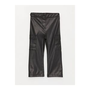 LC Waikiki Baby Girl Leather Look Cargo Pants