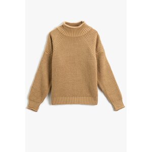 Koton Girl's Brown Sweater
