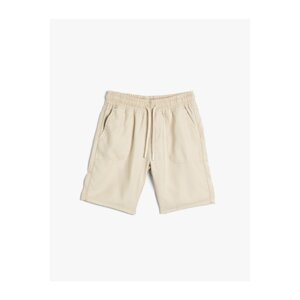 Koton Tie Waist Shorts Rayon Fabric Tencel™ with Pockets