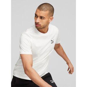 White Men's T-Shirt Puma Classics Small Logo - Men