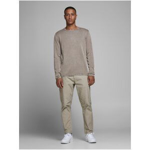 Light brown men's sweater Jack & Jones Leo - Men