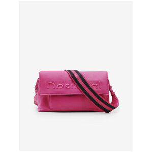 Pink Desigual Half Logo Venecia 2.0 Women's Crossbody Handbag - Women