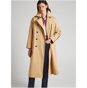 Beige Ladies Trench Coat Pepe Jeans Marla - Women