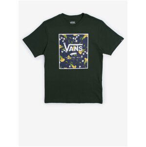 Dark green boys T-shirt VANS Print Box - Boys