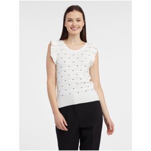 Orsay White Women's Polka Dot Sweater T-Shirt - Women
