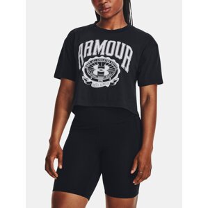 Under Armour T-Shirt UA COLLEGIATE CREST CROP SS-BLK - Women