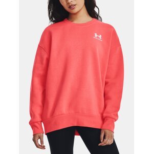 Under Armour Sweatshirt Essential Flc OS Crew-RED - Women