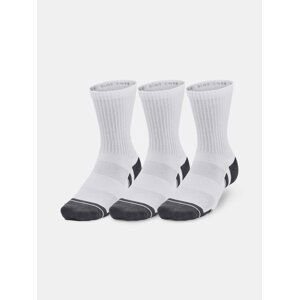 Under Armour Socks UA Performance Cotton 3p Mid-WHT - Unisex