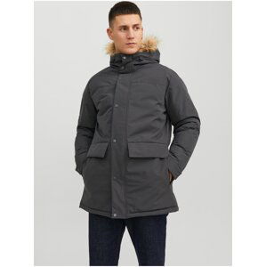 Gray Men's Winter Parka Jack & Jones Champ - Mens