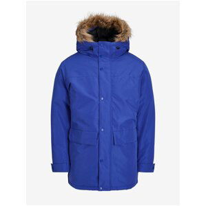 Blue Men's Winter Parka Jack & Jones Champ - Men