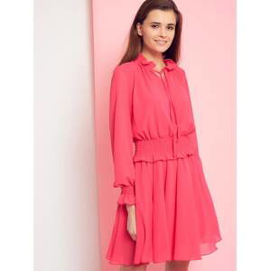 Dress with a tie under the neck Cocomore Boutiqe pink