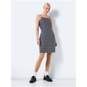 Dark gray ladies plaid dress Noisy May Erik - Ladies