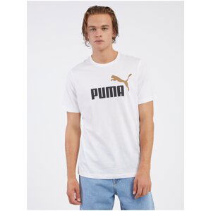 White Men's T-Shirt Puma ESS+ 2 - Men