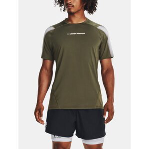 Under Armour T-Shirt UA HG Armour Nov Fitted SS-GRN - Men