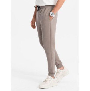 Ombre Men's ottoman fabric sweatpants - ash