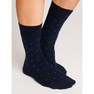 NOVITI Man's Socks SB004-M-09 Navy Blue