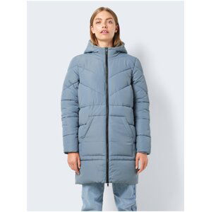 Grey-blue ladies quilted coat Noisy May Dalcon - Ladies