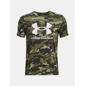 Under Armour T-Shirt UA SPORSTYLE LOGO AOP SS-GRN - Boys