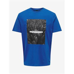 Blue Men's T-Shirt ONLY & SONS Oren - Men