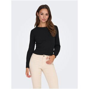 Black Women's Ribbed Sweater JDY Prime - Women