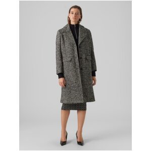 Grey-black women's patterned coat AWARE by VERO MODA Gaida - Ladies