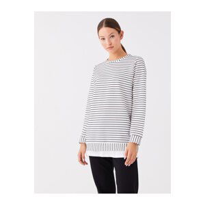 LC Waikiki Women's Crew Neck Striped Long Sleeve Tunic