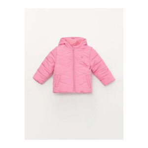 LC Waikiki LCW ECO Hooded Long Sleeved Coat for Baby Girl