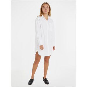 White Ladies Shirt Dress Tommy Hilfiger - Ladies