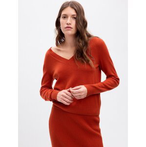 GAP Knitted sweater with V-neck - Women
