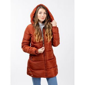 Women's quilted jacket GLANO - orange