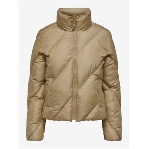 Beige women's quilted winter jacket JDY Verona - Women