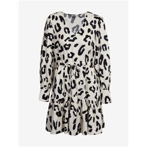 Black and white women's patterned dress AWARE by VERO MODA Harlem - Women