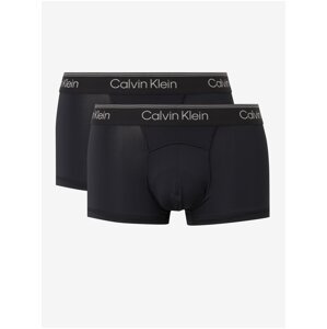 Calvin Klein Set of two black boxer shorts in black with elastic hem 2PK C - Men