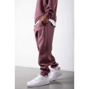 XHAN Sour Cherry Rotten Organic Cotton Raised Sweatpants