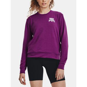 Under Armour Sweatshirt UA Rival Terry Graphic Crew-PPL - Women