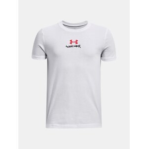 Under Armour T-Shirt UA SCRIBBLE BRANDED SS-WHT - Boys