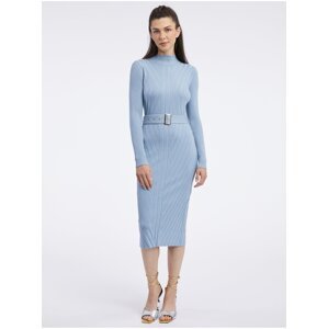 Orsay Light Blue Women's Knit Midi Dress - Women's