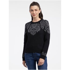 Orsay Black Women's Patterned Sweater - Women's