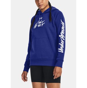 Under Armour Sweatshirt UA Rival Fleece Graphic Hdy-BLU - Women