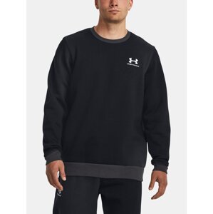 Under Armour Sweatshirt UA Essential Flc Novelty Crw-BLK - Men's