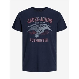 Men's Dark Blue T-Shirt Jack & Jones Fonne - Men's