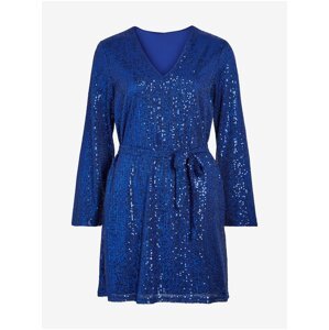 Blue women's dress VILA Viglitas Deep - Women