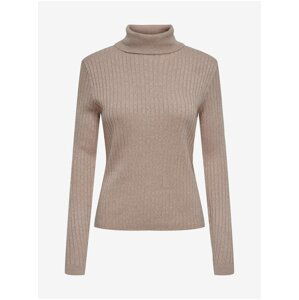 Beige women's turtleneck sweater JDY Novalee - Women